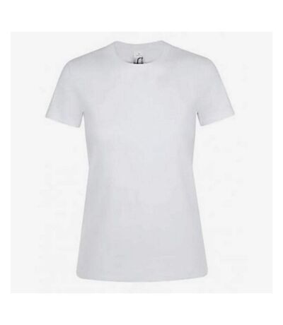 SOLS Womens/Ladies Regent Short Sleeve T-Shirt (White)