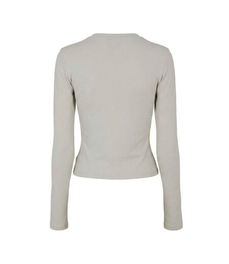 T-shirt Manches Longues Femme Beige Couture Club
