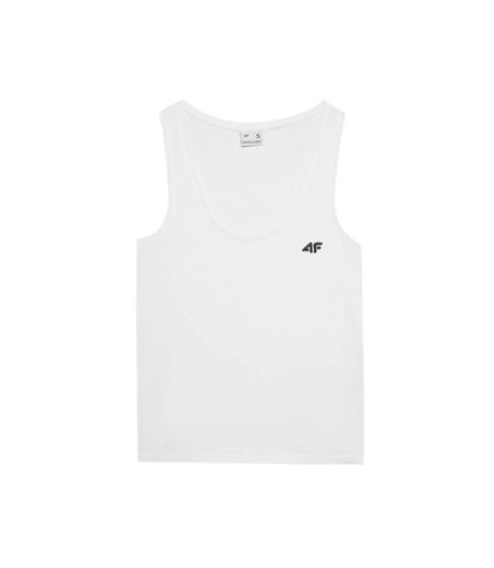 Débardeur Motif/style Uni Femme Blanc 4F