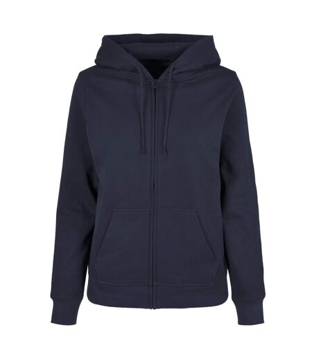 Veste À Capuche Basic Femme Bleu Marine Build Your Brand