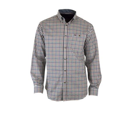 Chemise à carreaux manches longues en Coton gratté CH2008A