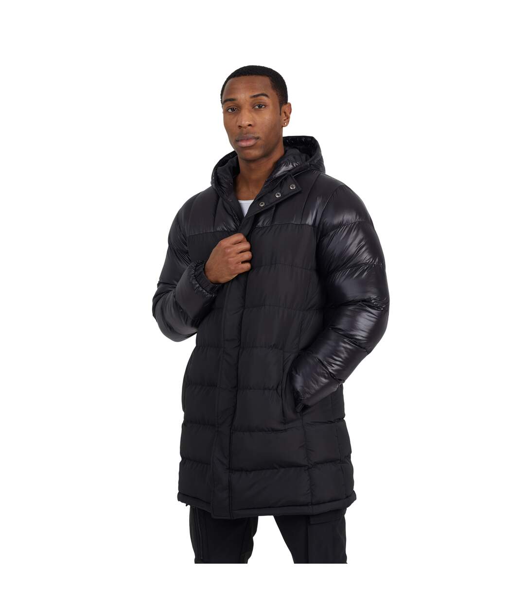 Doudoune Matelassée Homme Noir Brave Soul-2
