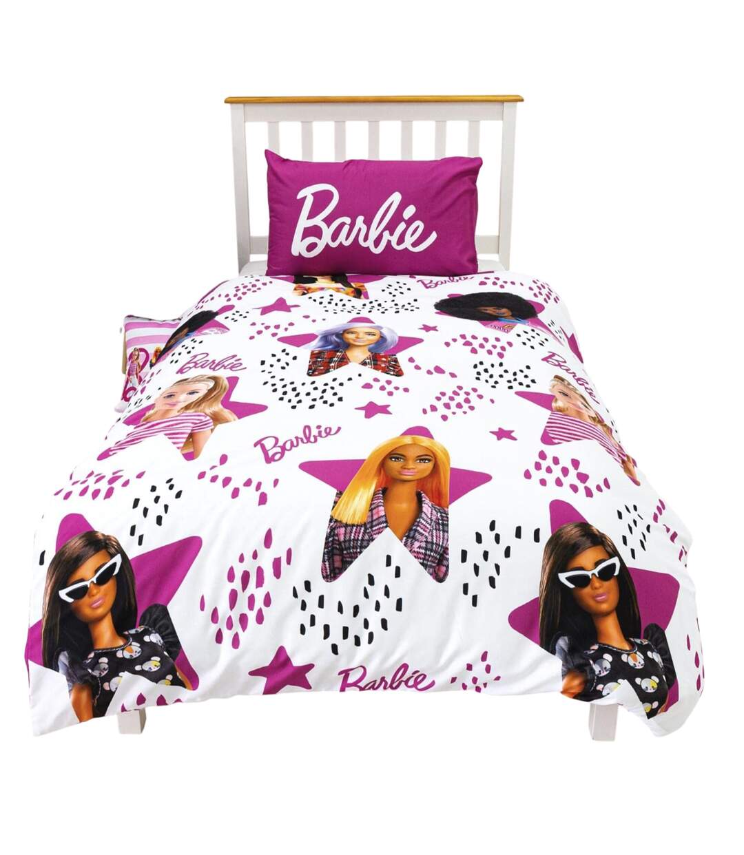 Stars Reversible Duvet Set Multicoloured Barbie-4
