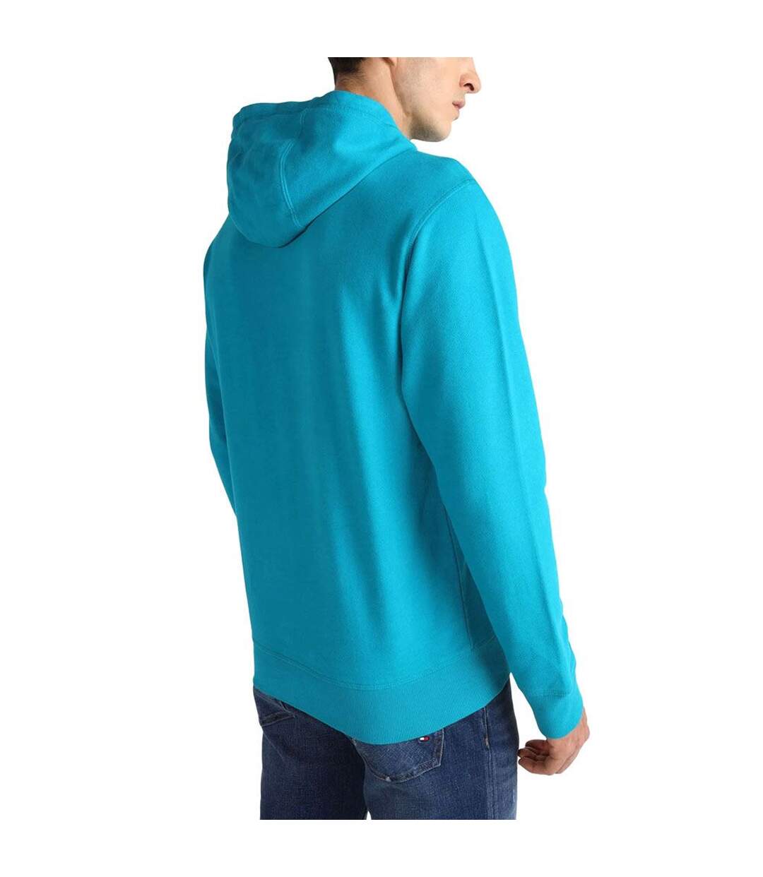 Sweat À Capuche Motif/style Logo Homme Bleu Sarcelle Tommy Hilfiger-3