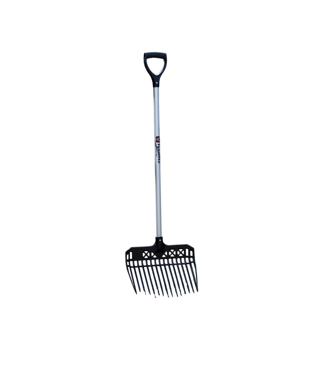 Plastic d-grip stable fork 90cm white/black Fynalite-1