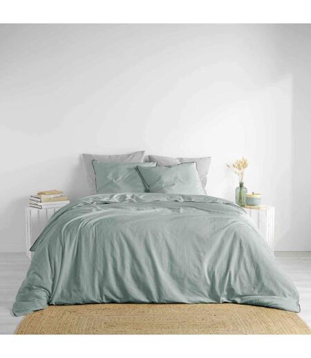 Parure de Lit 3 Pièces Linette 240x220cm Sauge