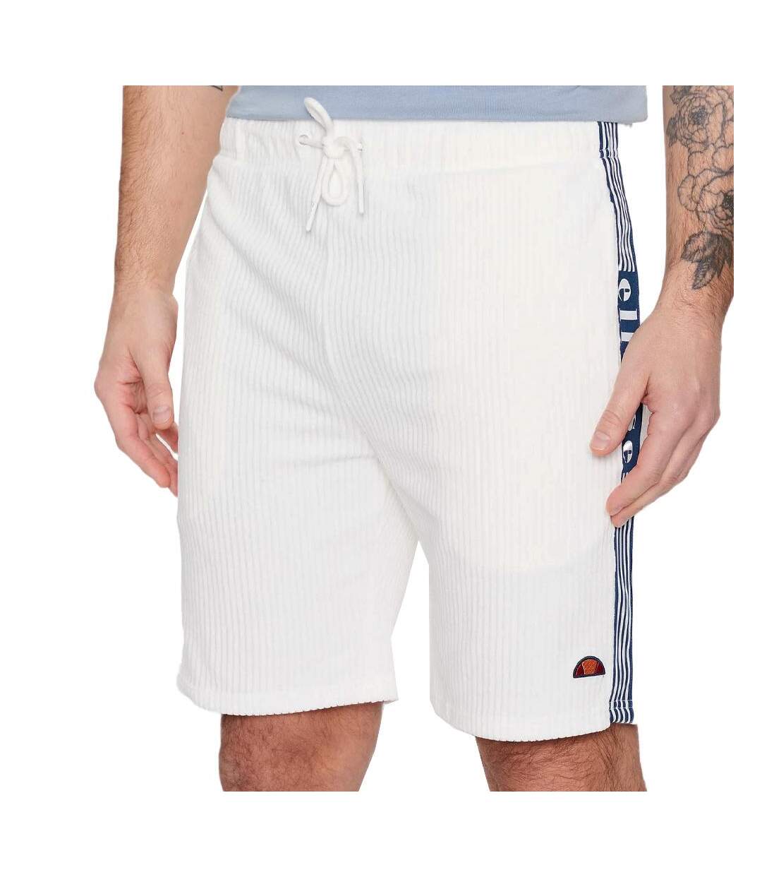 Short Blanc en Velours Côtelé Blanc  Homme Ellesse Tomatro - L