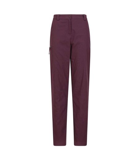 Womens/ladies hiker stretch short winter trousers burgundy Mountain Warehouse