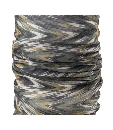 Cache-cou Motif/style Ikat Taille Unique Noir Gris Magnum