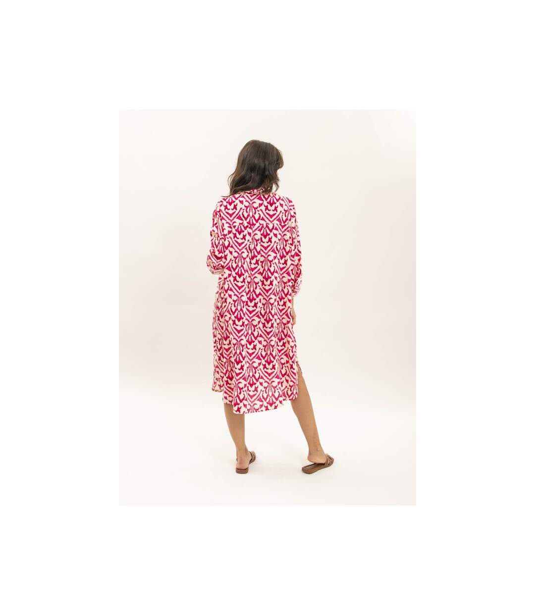 Robe chemise motifs IRVINIE - Dona X Lisa-2