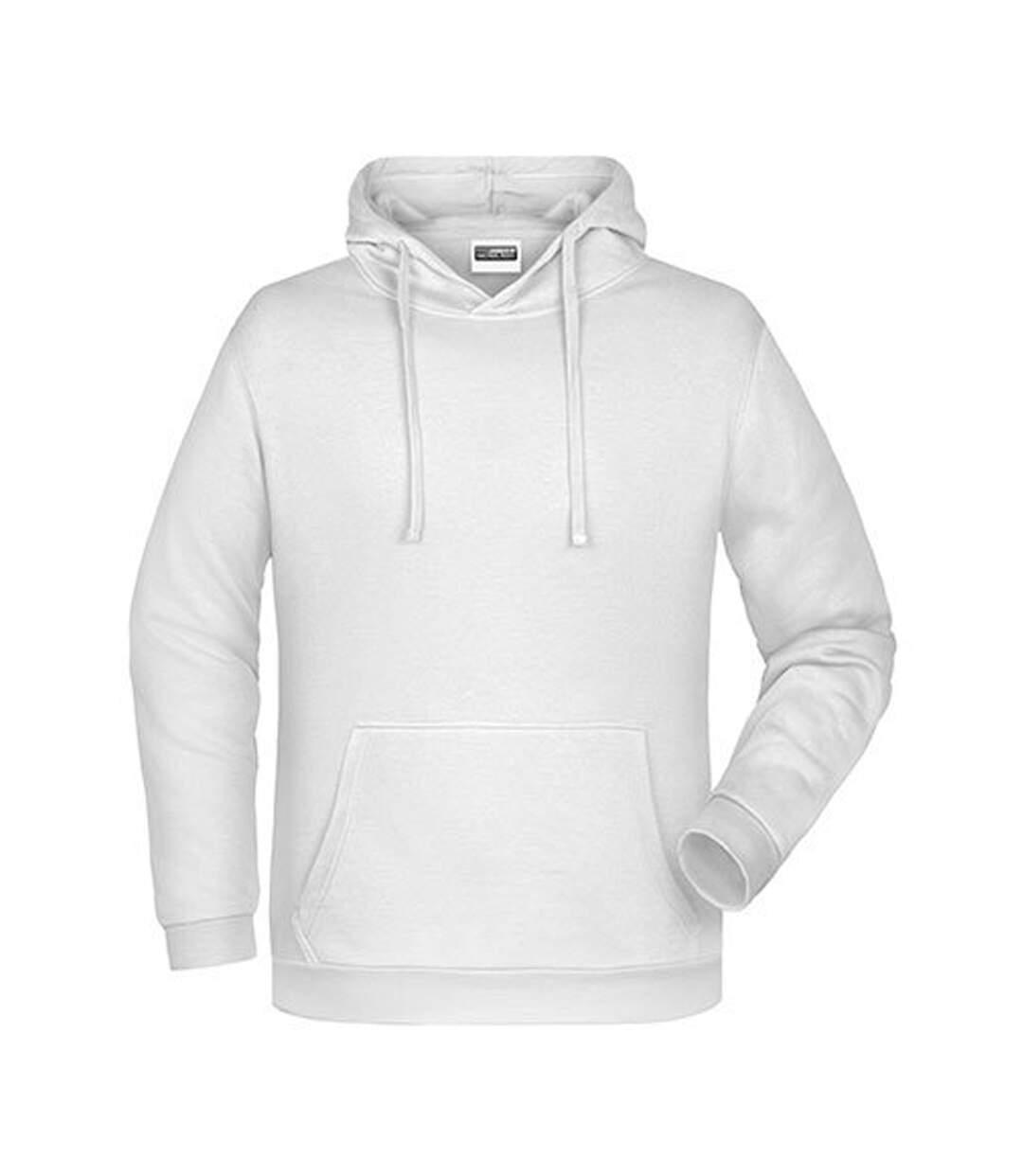 Sweat À Capuche Promo Homme Blanc James And Nicholson-1