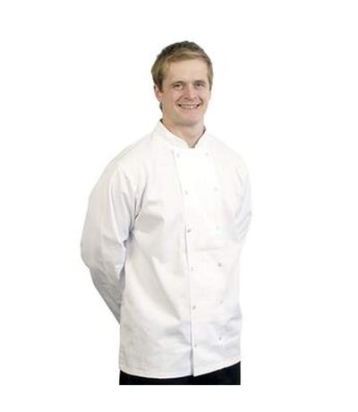 BonChef Adults Danny Long Sleeved Chef Jacket (White)