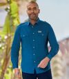 Men's Blue Aviator Shirt Atlas For Men