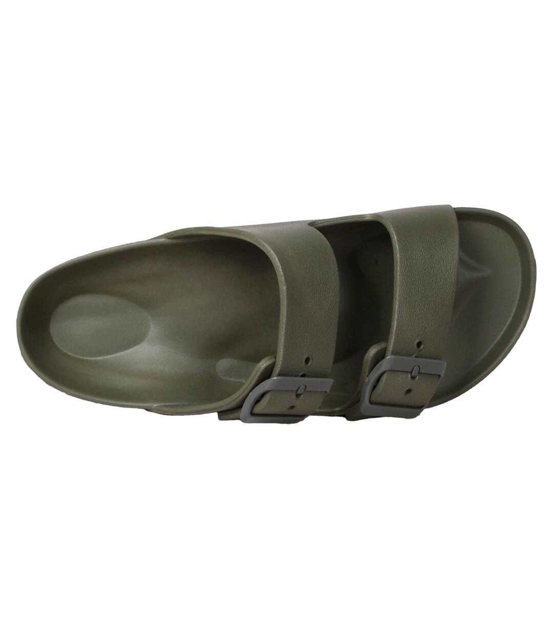 Claquettes shore femme vert kaki Animal-2