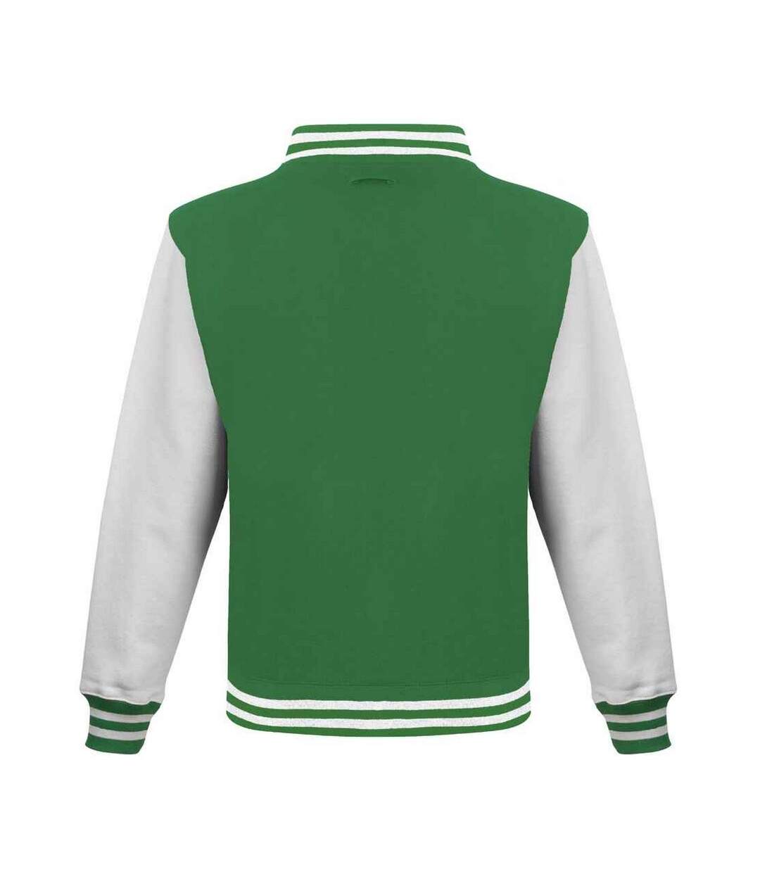 Blouson D'université Adulte Vert Kelly Blanc Awdis-2
