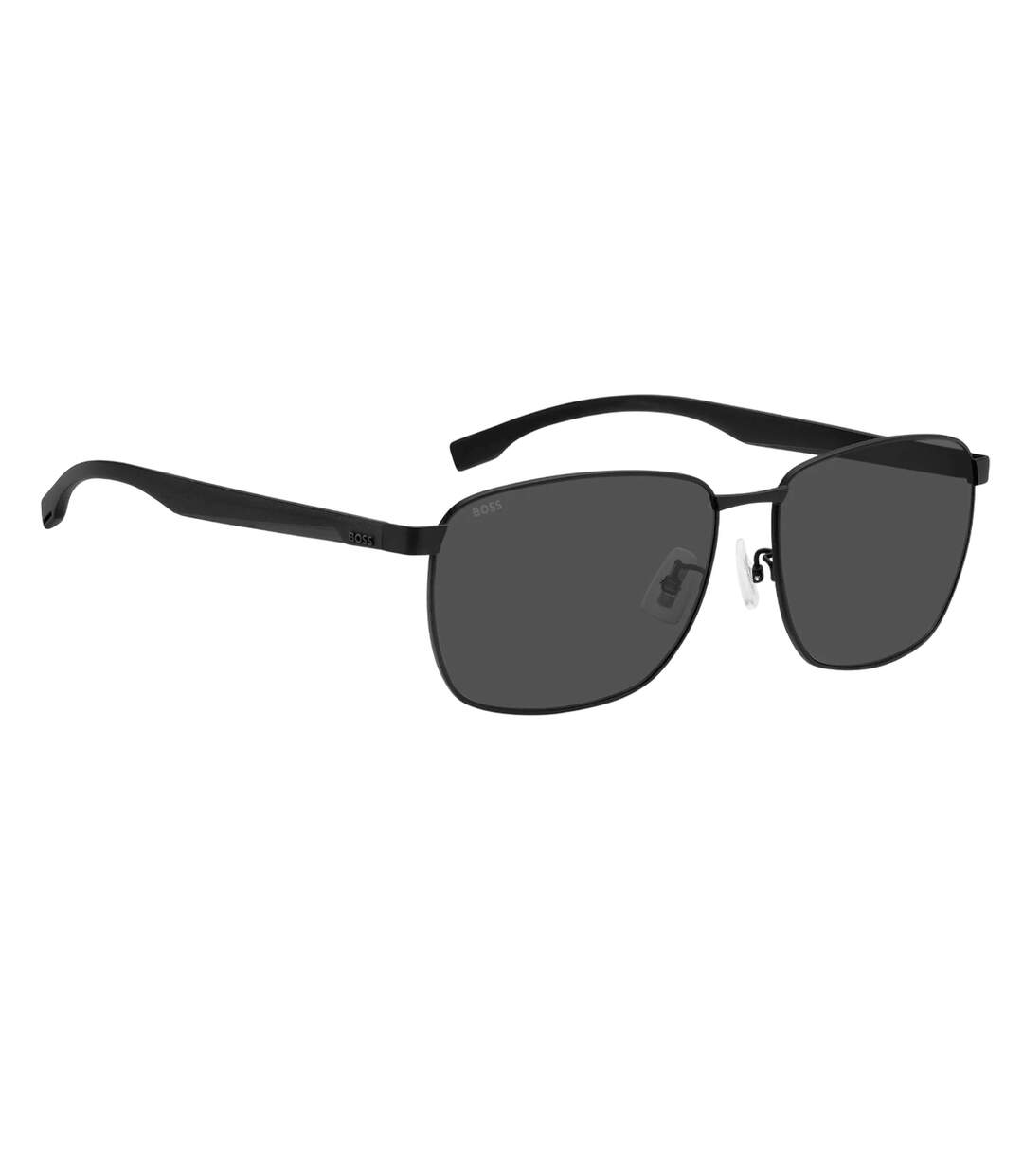 Lunettes De Soleil Motif/style Rectangle Homme Taille Unique Ruthénium Foncé Gris Hugo Boss-3