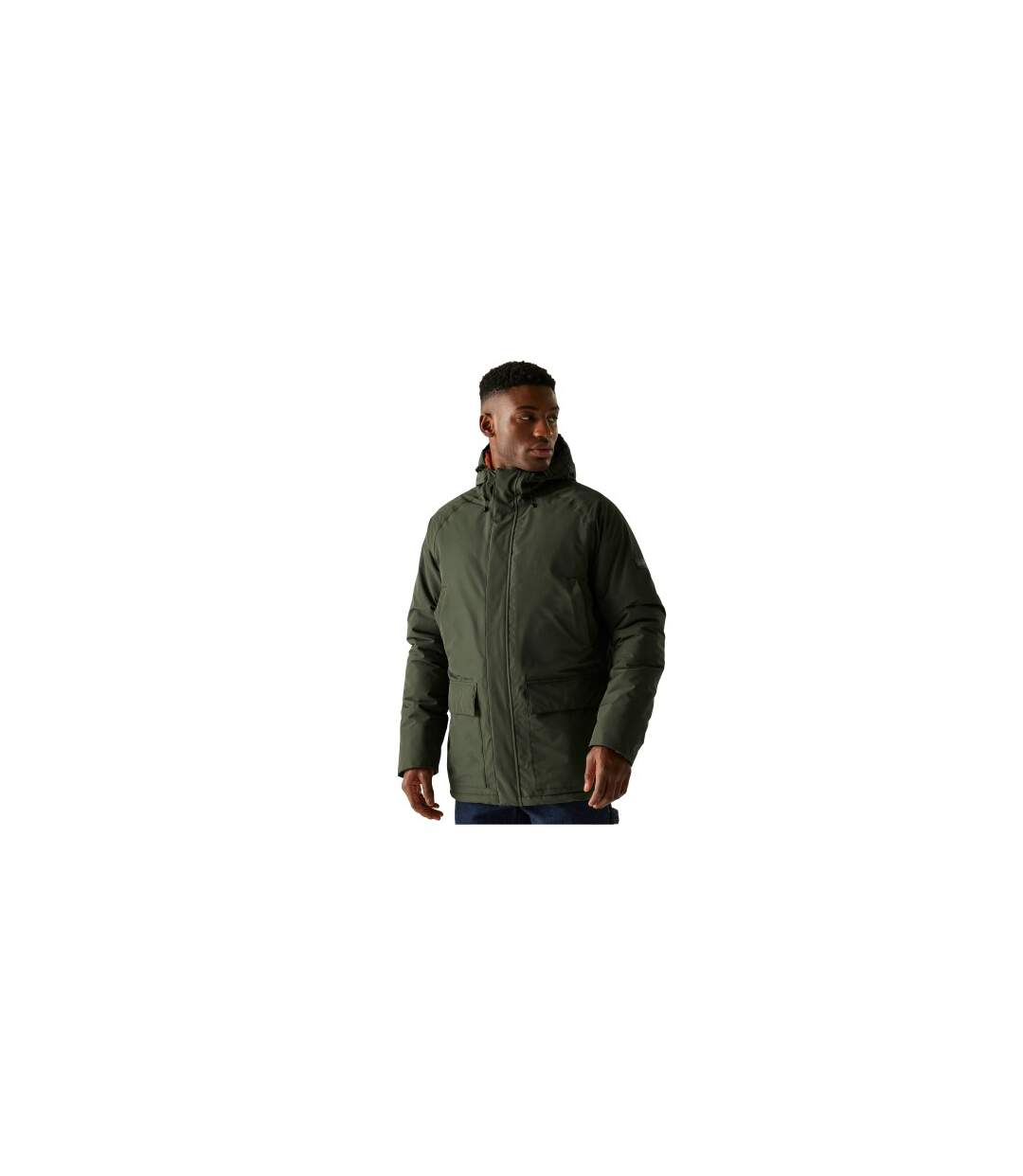 Veste Imperméable Savon Homme Kaki Foncé Terre Cuite Regatta-1