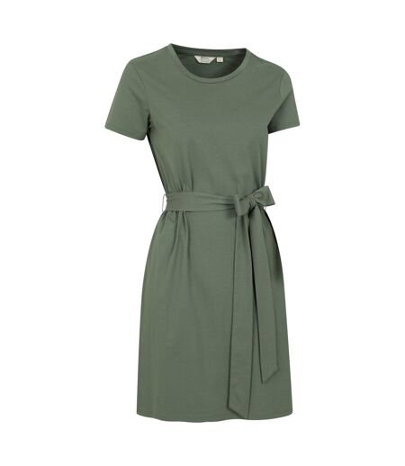 Robe t-shirt paros femme vert kaki Mountain Warehouse