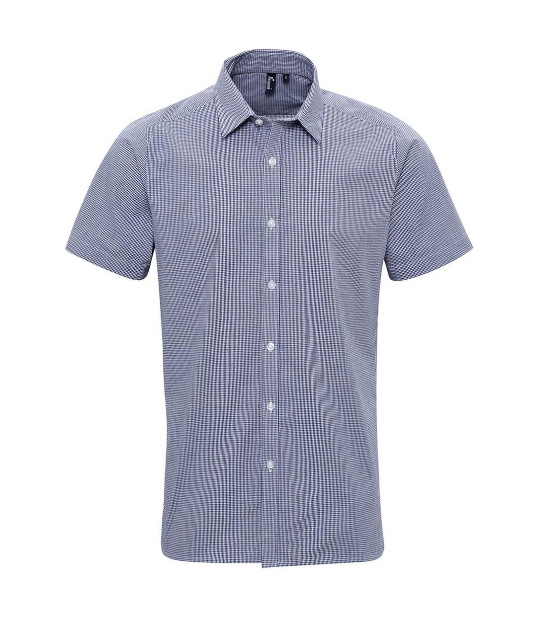 Chemise Homme Bleu Marine Blanc Premier-1