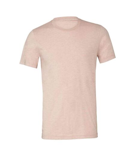 Adults unisex heather cvc short sleeve t-shirt prism peach heather Bella + Canvas