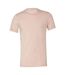 Adults unisex heather cvc short sleeve t-shirt prism peach heather Bella + Canvas