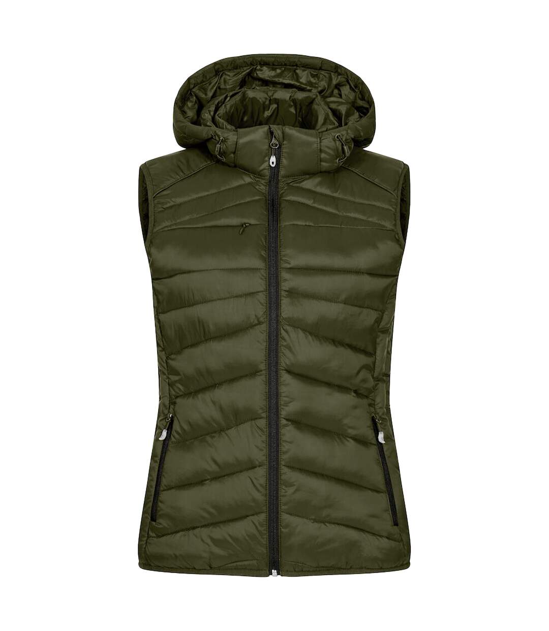 Womens/ladies Idaho Body Warmer Fog Green Clique-1