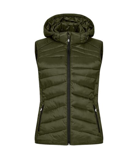 Womens/ladies Idaho Body Warmer Fog Green Clique