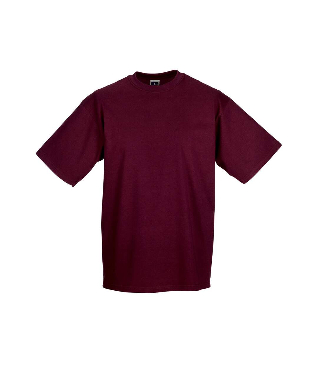 T-shirt à manches courtes homme bordeaux Russell