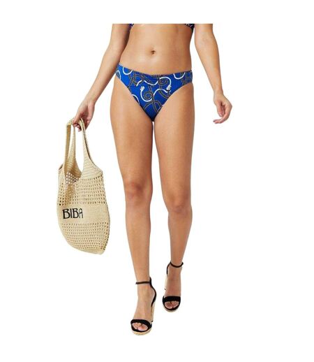 Bas De Maillot De Bain Motif/style Vénitien Femme Bleu Marine Biba