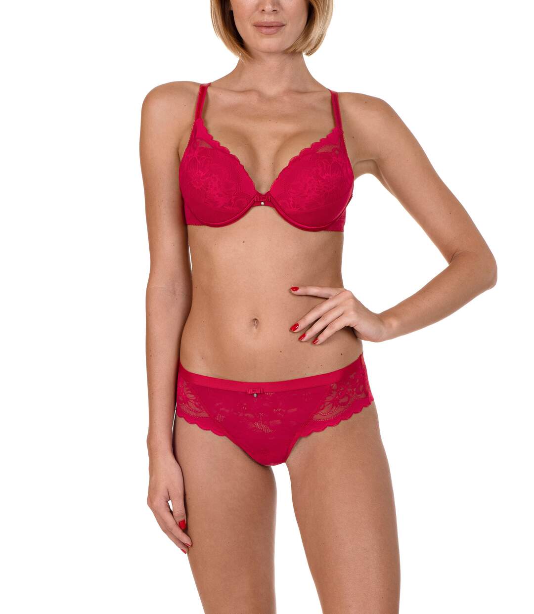 Soutien-gorge push-up Evelyn Lisca rouge