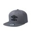 Flat Snapback Baseball Cap Grey Umbro-1