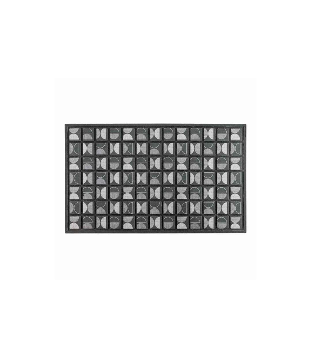 Tapis d'Entrée Déco Retroblack 45x75cm Noir-1