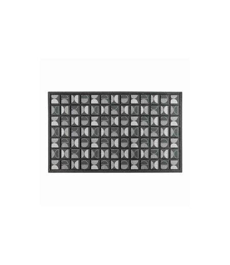 Tapis d'Entrée Déco Retroblack 45x75cm Noir