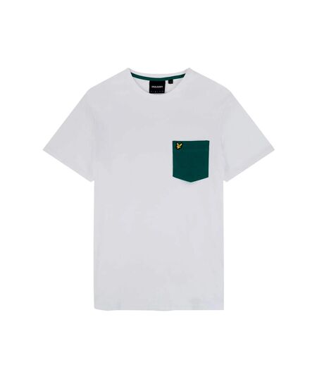 T-shirt homme blanc / vert de bleu Lyle & Scott Lyle & Scott