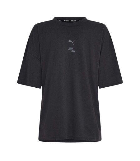 Womens/ladies Hyrox Logo Performance T-shirt Dark Grey Puma