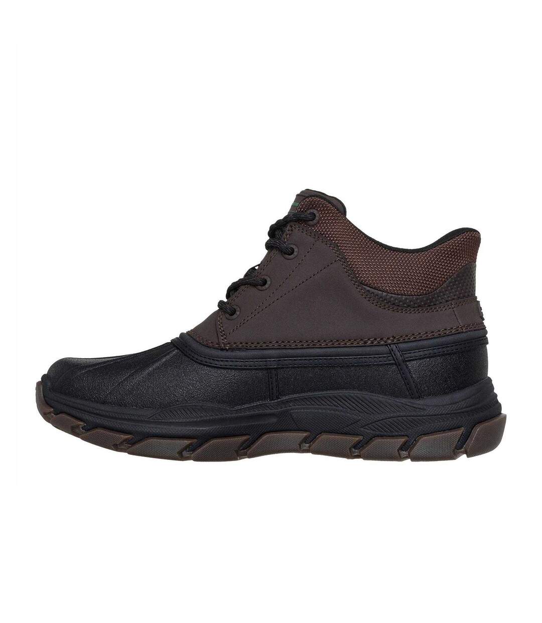 Mens Deere Waterproof Mid Cut Hiking Boots Chocolate Black Skechers-2