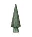 Sapin de Noël en Verre Cône 43cm Vert Foncé-1