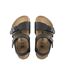 Childrens/kids New York Suede Sandals Black Birkenstock-3