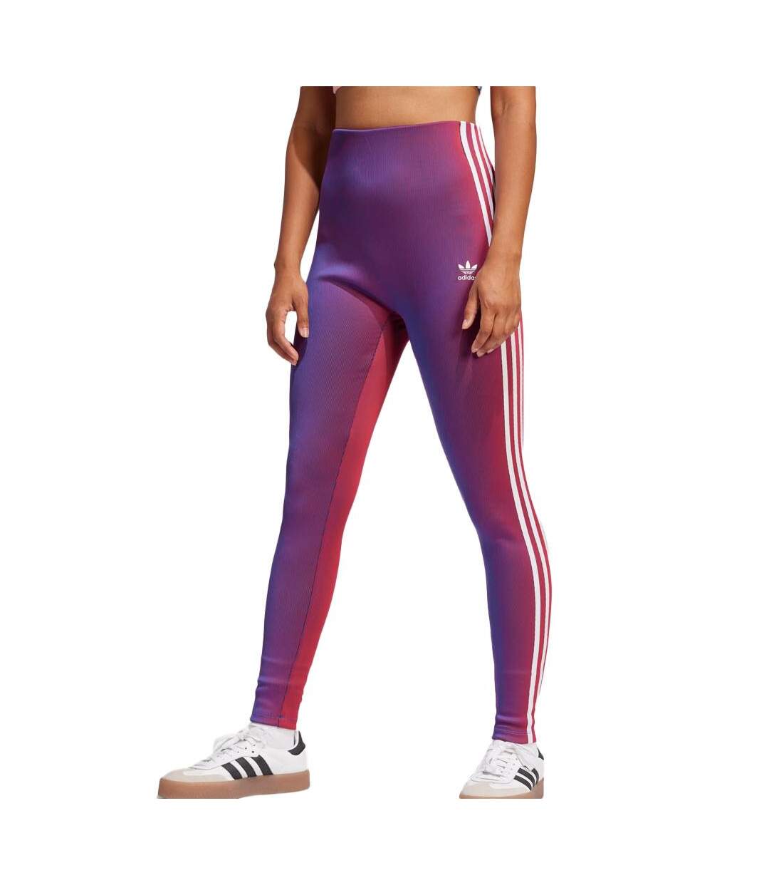 Legging violet/rose femme adidas rasant-1