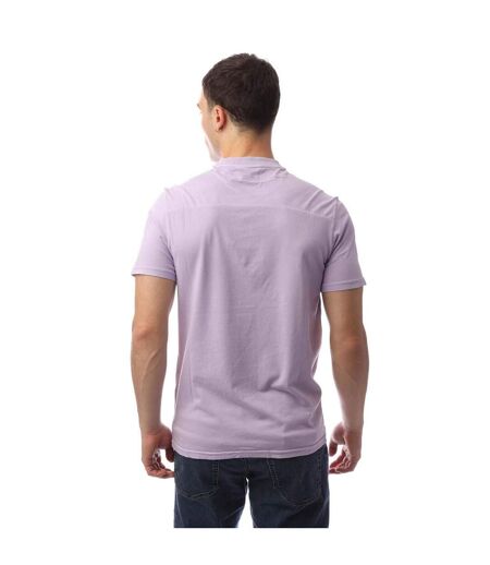 Mens Dye Wash T-shirt Purple Lyle & Scott