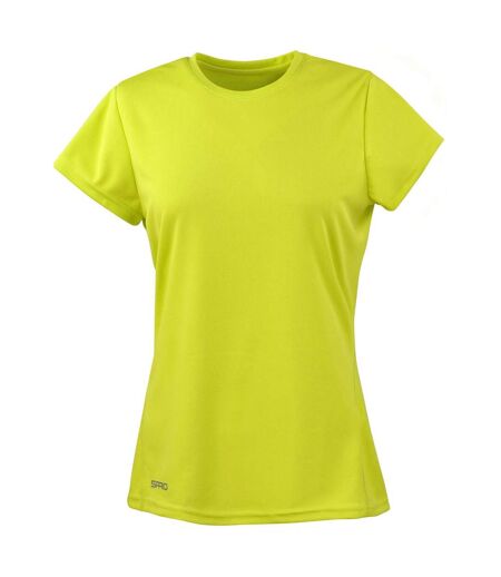 T-shirt À Manches Courtes À Séchage Rapide Pour Femmes Et Hommes Vert Clair Spiro