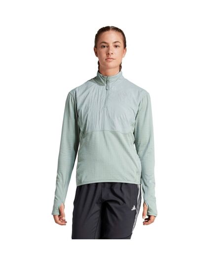 Haut De Survêtement Motif/style Haute Visibilité Femme Vert Argenté Adidas