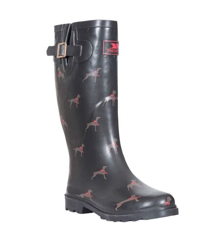 Bottes de pluie samira femme noir/marron/rouge Trespass