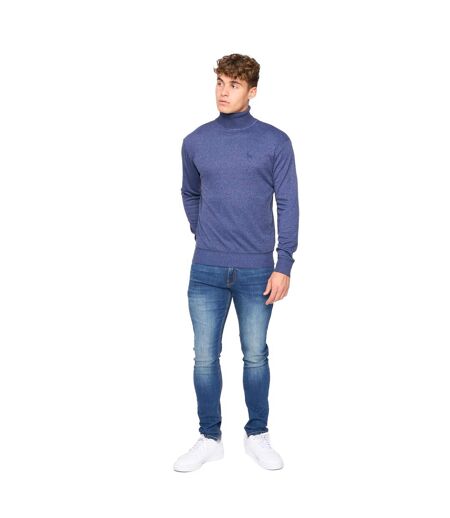 Pull cliveden homme bleu denim chiné Bewley & Ritch