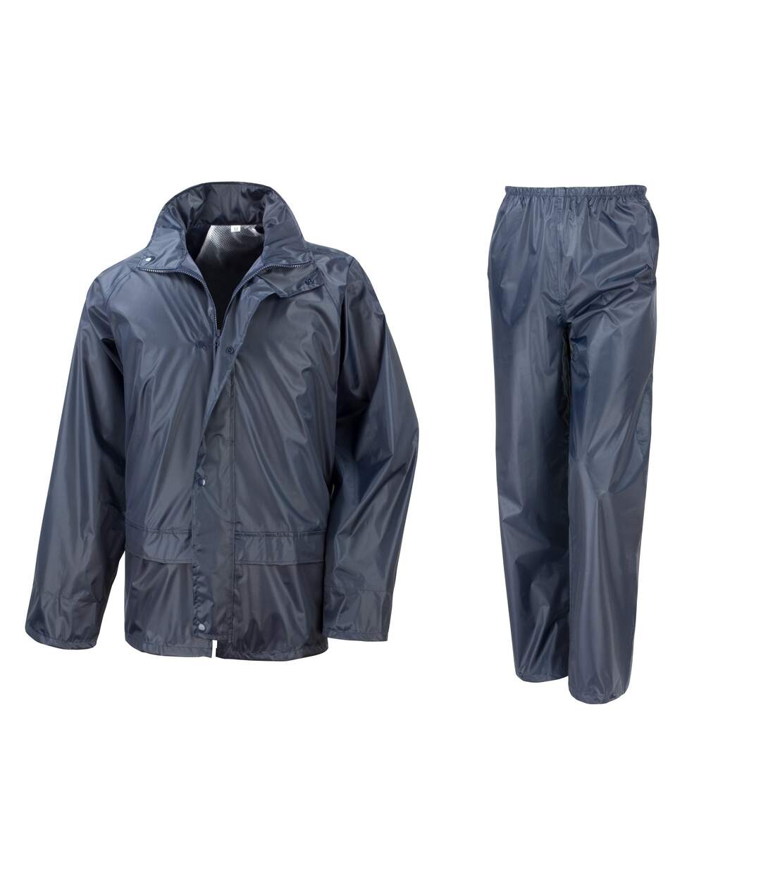 Result Mens Core Rain Suit (Pants And Jacket Set) (Navy Blue)