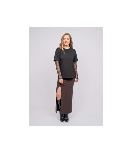 Jupe longue moulante fendue XAVIEL - Dona X Lisa