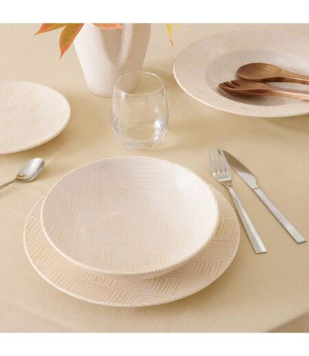 Lot de 6 Assiettes Creuses Laetitia 20cm Crème