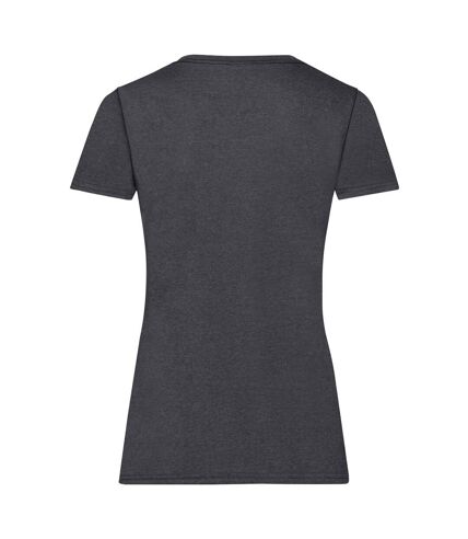 Fruit Of The Loom Ladies/Womens Lady-Fit Valueweight Short Sleeve T-Shirt (Pack (Dark Heather)