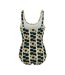 Womens/ladies Orla Kiely Giant Square Flower One Piece Swimsuit Monochrome Regatta-3