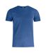 T-shirt Homme Bleu Chiné Clique-1